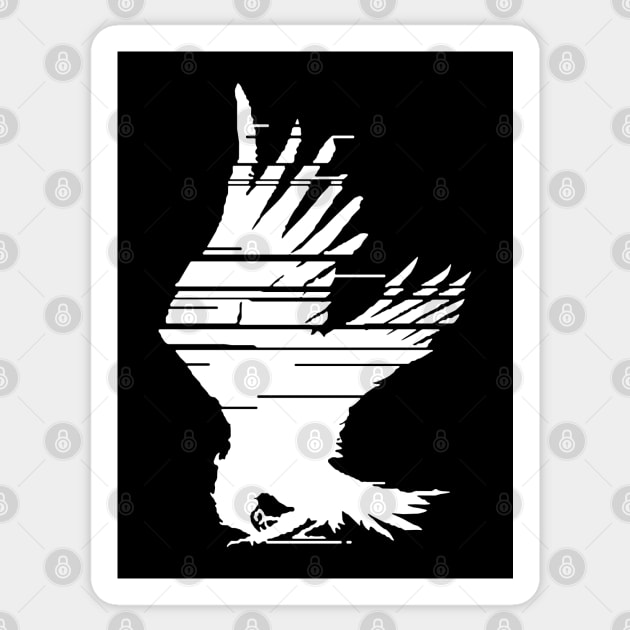 Raven ACVI Emblem for 621 - White Version Sticker by AmyMinori